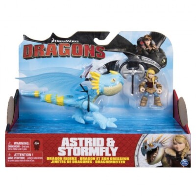Dreamworks Dragons Astrid and Stormfly Dragon Riders Action Dragon