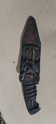 Samurai Messer Mit LEDER-Griff Original UNIKAT HANDARBEIT