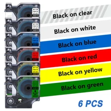 6PK Dymo D1 45013 45010 Label Tape for DYMO LabelManager 280 350 420P 450 Duo