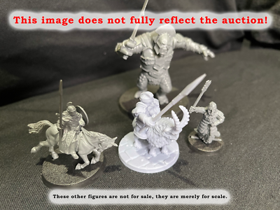 3 Iron Hills Dwarf Goat Riders 28mm Miniatures Middle Earth LOTR