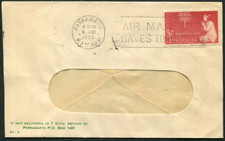 Australia QEII 3½d Advert cover 'Parramatta Box 148 '  6Jan58