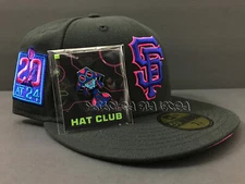 HAT CLUB EXCLUSIVE SAN FRANCISCO GIANTS CYBERPUNK BLACK 20 AT 24 ATTO PIN 7 1/8