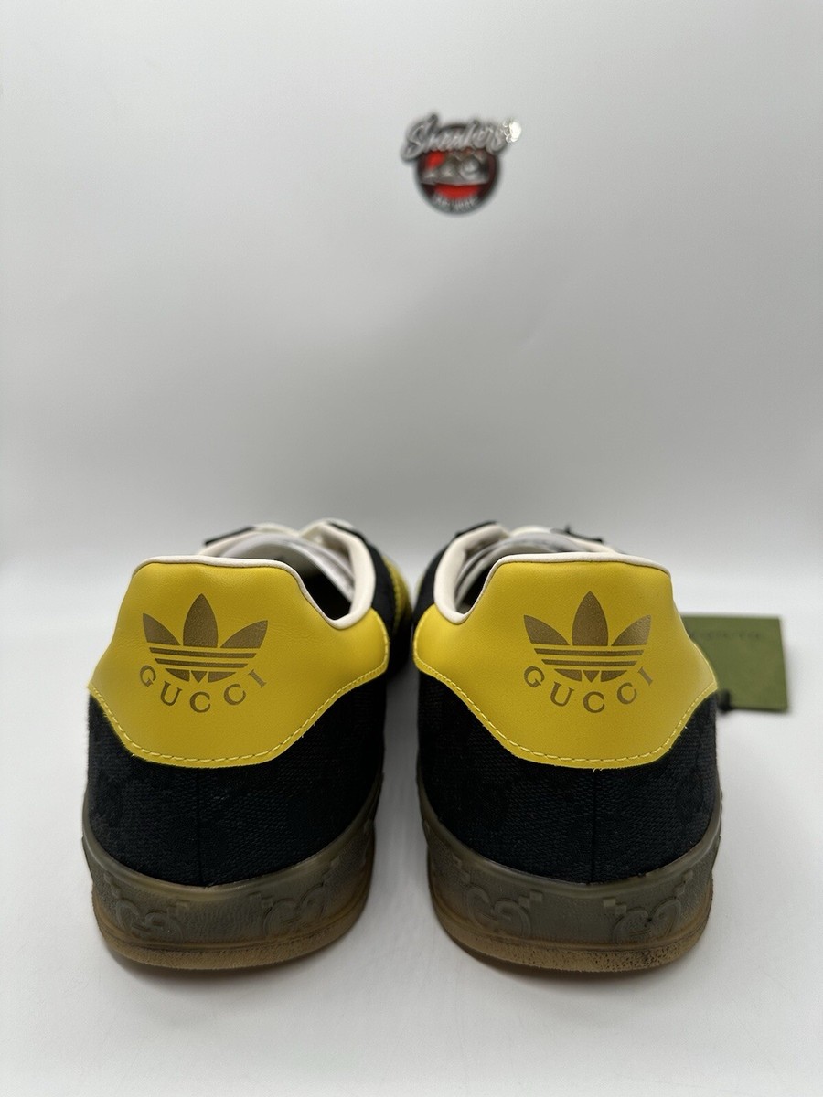 Gucci x Adidas Gazelle Black GG Monogram Canvas Men's