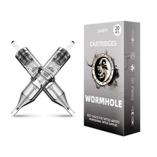 Wormhole Tattoo Cartridge Needles 5RL Tattoo Needles 20PCS Disposable Tattoo
