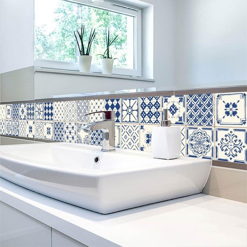 20 Piezas Adhesivo Retro, Impermeable, Autoadhesivo, Pegatinas Mosaico, Baño, - Imagen 2 de 8