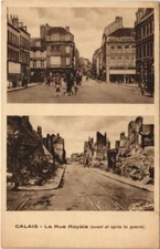 Old postcard Calais - La Rue Royale (139776)