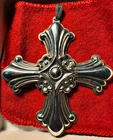 Reed & Barton Sterling Silver Ornament 1985 Christmas Cross W Box