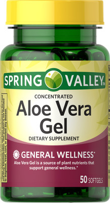 spring valley   Concentrated Aloe Vera Gel Dietary Supplement, 50 Count