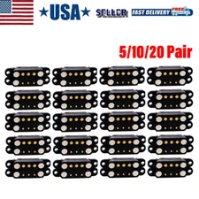 5/10/20Pair-Magnetic Pogo Pin Connector, 3Pin Male Female 2.54mm Probe Connector