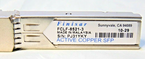 Finisar FCLF-8521-3 RJ-45 1000Base-T RJ45 Active Copper SFP Transceiver