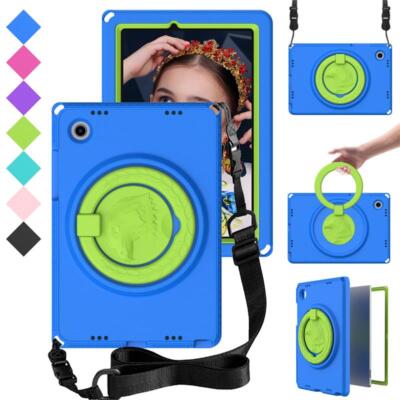 Stand Case For Samsung Tab A8 10.5 A7 Lite 8.7 360° Rotatable Strap Tablet Cover