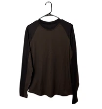 Patagonia Shirt Mens Large Brown Capilene 3 Midweight Base Layer Long Sleeve