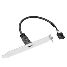 CY Single USB 3.1 Type C Female to USB 2.0 Motherboard 9pin 10pin Header Cable