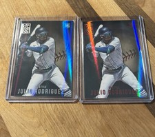 2022 Capstone Baseball Base Red and Silver Julio Rodriguez Rookie RC - Mariners