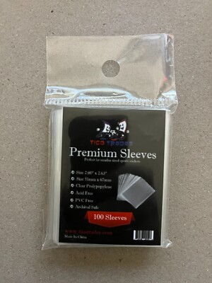 Small Size PENNY SLEEVES 25, 50, 100, 200, 500 World Cup Stickers Custom  Size