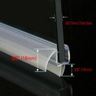 SUNNY SHOWER Bottom Seal Strip Sweep 2-Pack for 3/8 in. Glass Shower Door 36" L