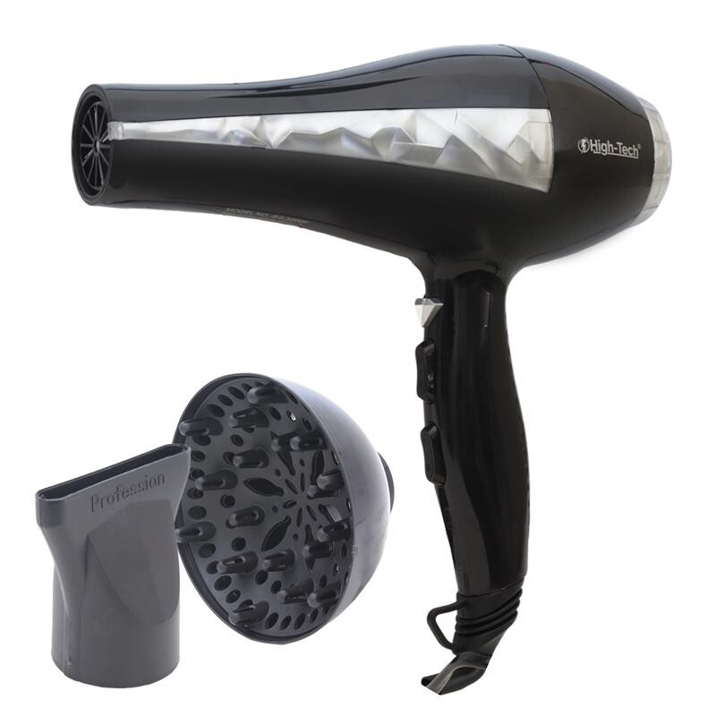 HIGH-TECH ASCIUGACAPELLI PROFESSIONALE SILVER DA 2200W