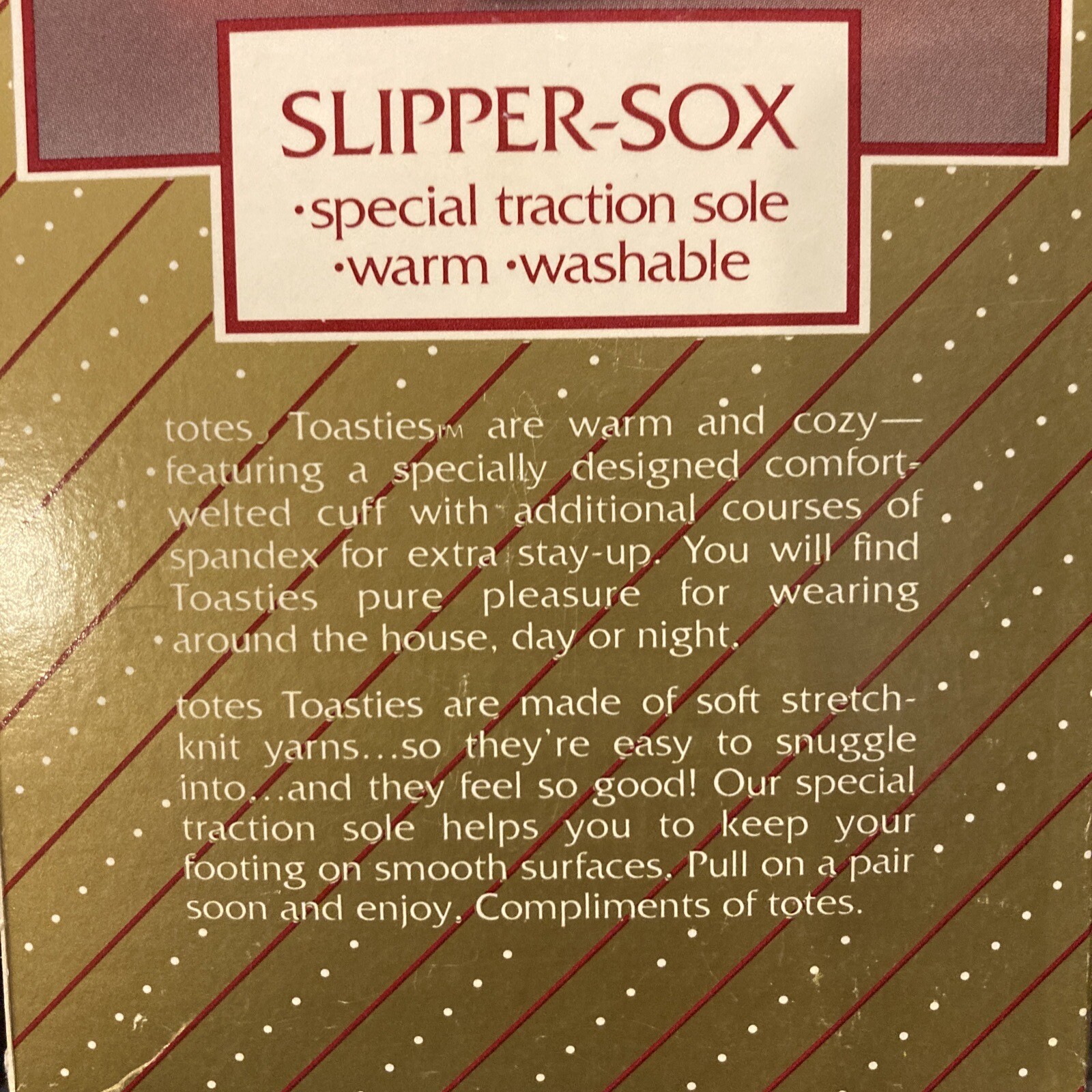 Vintage Totes Toasties Socks Women’s Purple Slipper Sox One Size Fits