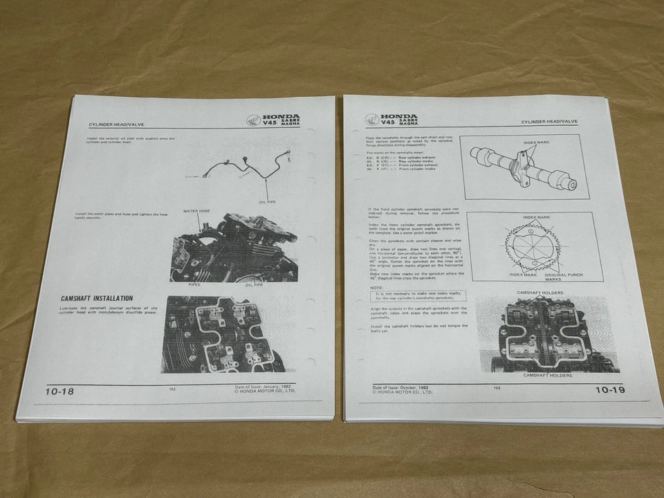 Manual de taller de reparación de fábrica 82-83 Honda V45 Sabre Magna 750 VF750S VF750C Foto 3 de 3