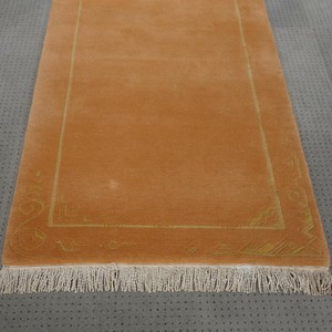 Echt Nepal Tibet Teppich Galerie Laufer 83x198 Cm Apricot Fein