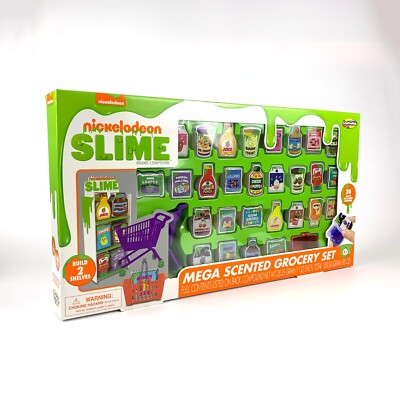 Nickelodeon Slime Mega Scented Grocery Set 30 Jars of Fun Scented Slime