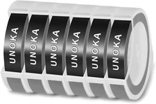 Embossing Label Tape Replace for Dymo Label Maker Refills 3/8 Inch for Dynamo