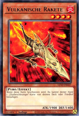 Yu Gi Oh! Vulkanische Rakete LD10-DE027 Rare