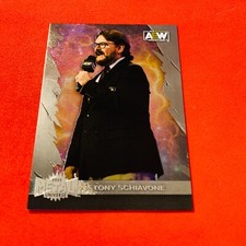 Tony Schiavone .. 2022 Skybox Metal Universe AEW Wrestling Base Card 70
