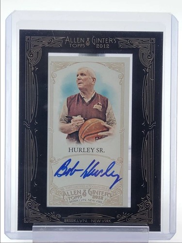 Bob Hurley SR. 2012-13 Topps Allen & Ginter Mini Black Framed Auto