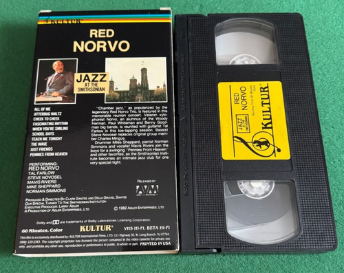 Red Norvo Jazz At The Smithsonian (Kultur, Jazz Series) VHS + FREE DVD - Picture 2 of 2