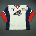 2011-12 Mike Devin Elmira Jackals Game Used Worn ECHL Hockey Jersey Meigray