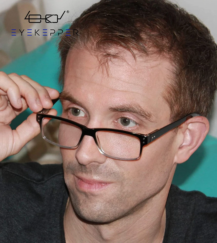 Eyekepper 5 件装男士阅读眼镜弹簧铰链经典读者 — 第 2/4 张图片