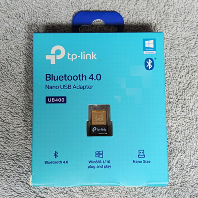 TP-LINK UB400 Bluetooth 4.0 Nano USB 2.0 Adapter for PC Plug & Play Blue
