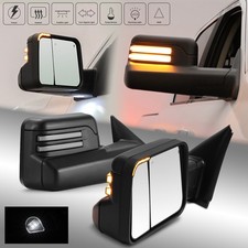 For 2019-2023 Dodge Ram Power Heated Turn Signal Wtemp Sensor Towing Mirrors