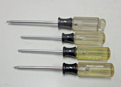 Craftsman 4pc Torx Screwdrivers T10, T15,T20, T25
