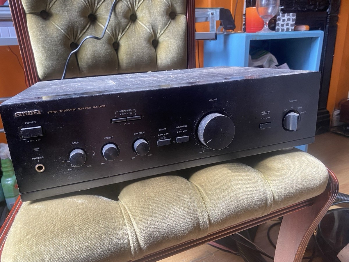 ☆ AIWA STEREO INTEGRATED AMPLIFIER S-A3 A3 プリメインアンプ 通電