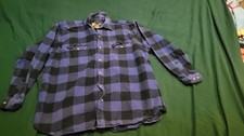 Field Stream Mens Flannel Shirt. Size XXL Blue And Black Plaid