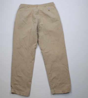 Vintage 90s Ralph Lauren Mens 34x32 Distressed Cuffed Chino Pants