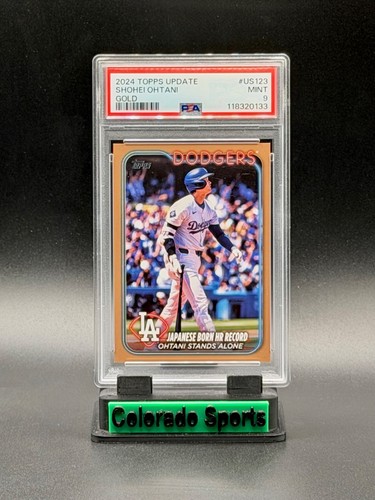 SHOHEI OHTANI 2024 Topps Update Series #US123 Gold 1767/2024 PSA 9 Mint