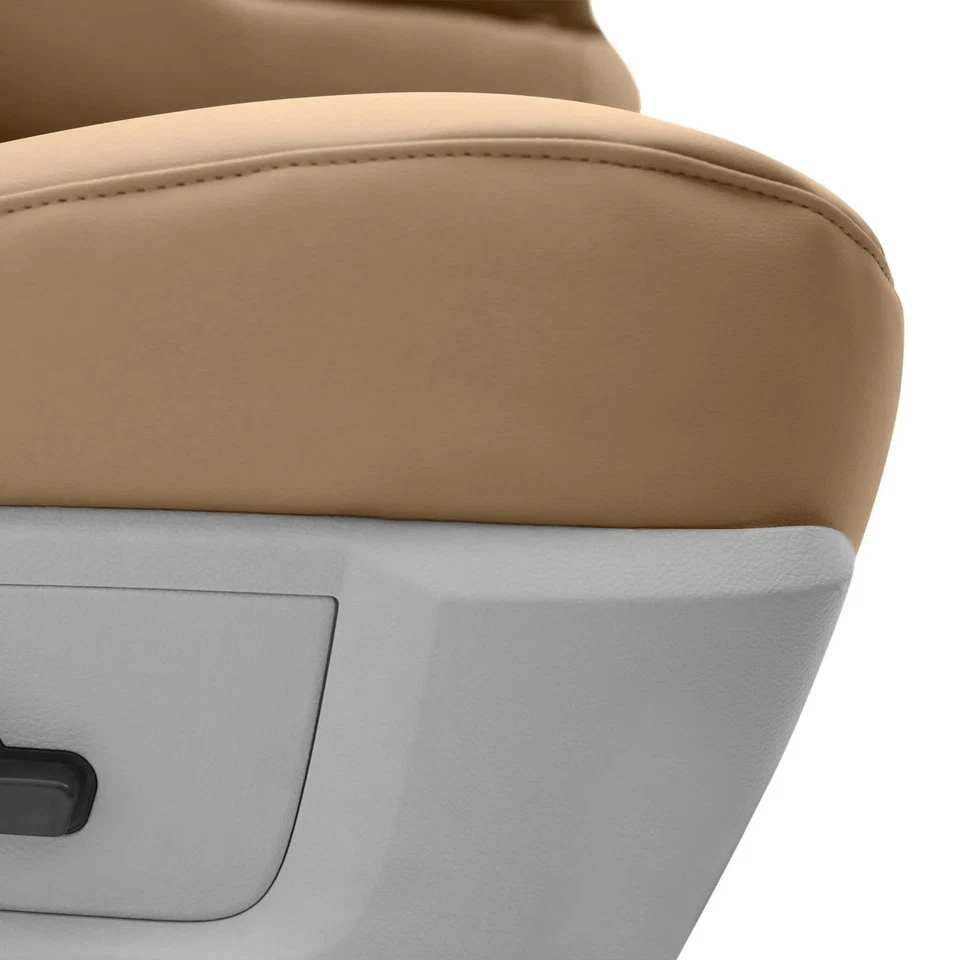 For Lincoln MKS 09-11 Premium Leatherette 2nd Row Cashmere Custom Seat Covers — 第 3/4 张图片