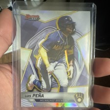 Topps 2025 Bowman's Best Luis Peña Top Prospects #TP-24 Milwaukee Brewers Card