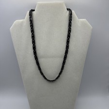 Titanium Magnetic Necklace Black Rope