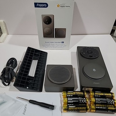 Aqara Smart Video Doorbell G4 Gray 1080p Google Apple Home New Open Box Tested