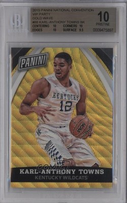 2015 National Convention Gold Wave Prizm 14/15 Karl-Anthony Towns Rookie RC 3u4