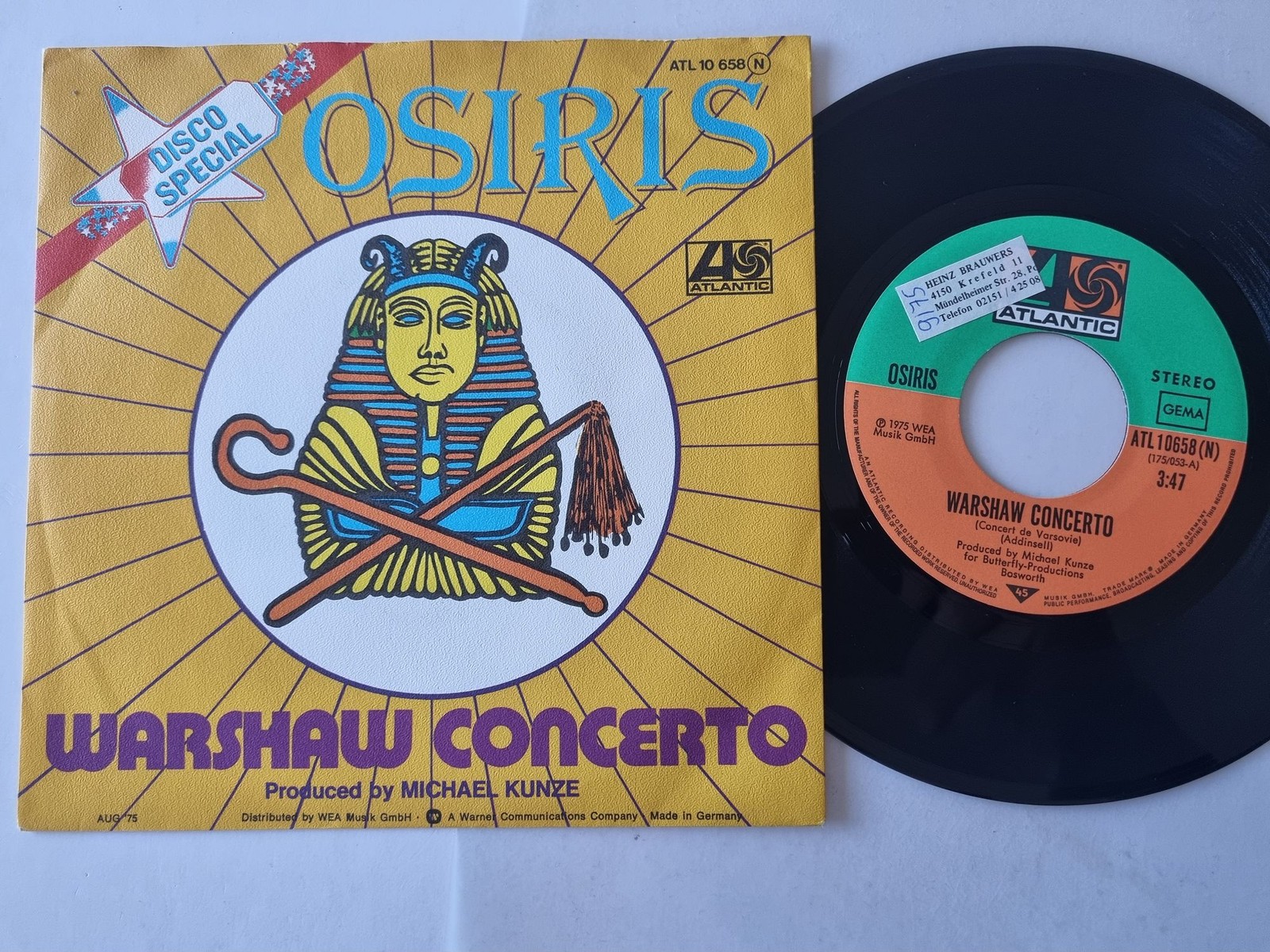 Osiris - Warshaw Concerto 7'' Vinyl Germany