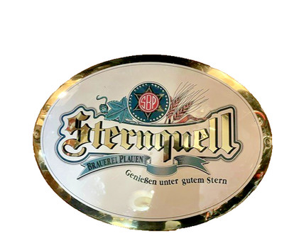 70s Original Brewery Advertising Sign Sternquell Beer Plauen/Vogtland