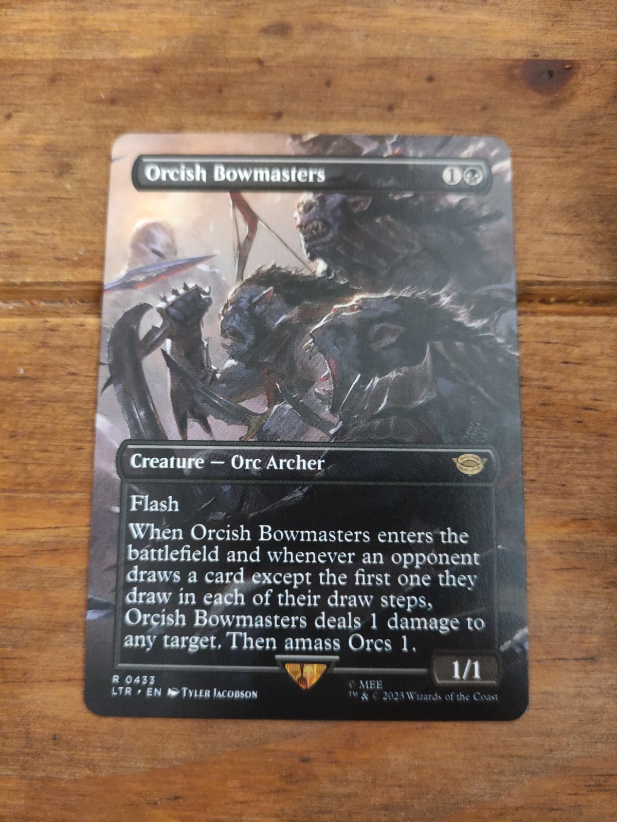 Orcish Bowmasters Borderless Rare Lord of the Rings LTR 433 NM MTG