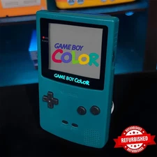 GBC Game Boy Color Console Teal For  Green Gold Silver Blue Yellow Red Version