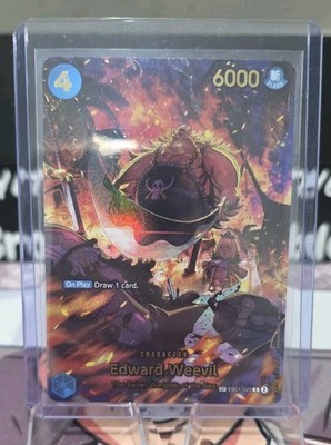 Edward Weevil SP R EB01-023 THE AZURE SEA'S SEVEN ONE PIECE Card ENGLISH OP14