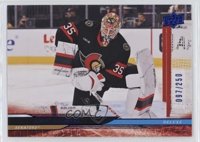 2024-25 Upper Deck Extended Series Deluxe 97/250 Linus Ullmark #593 a2p